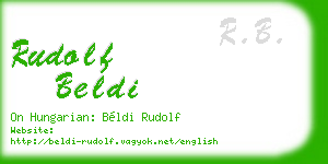 rudolf beldi business card